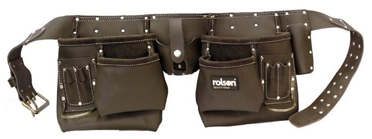 חגורת כלים עם ותפס לפטיש ROLSON
